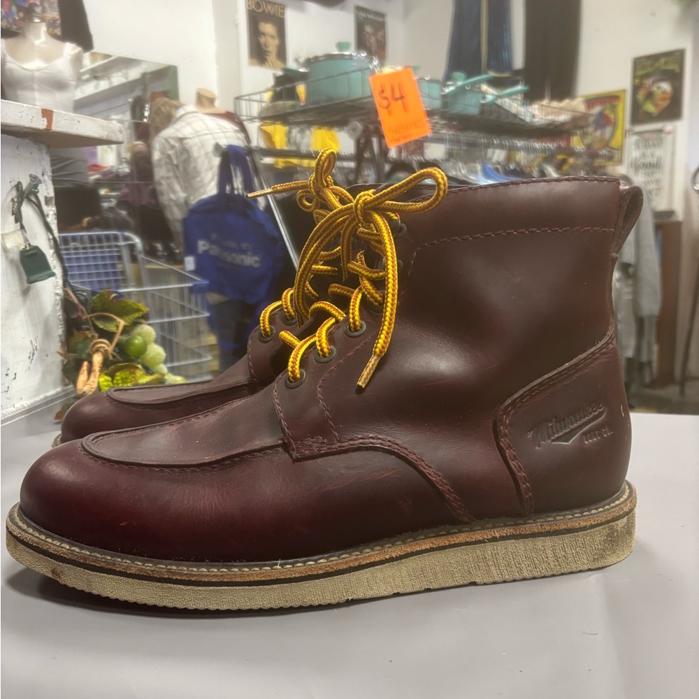 Milwaukee Bradford Leather Men's Brown Boots